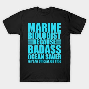 Marine Biologist Biology Ocean Fathers Day Gift Funny Retro Vintage T-Shirt